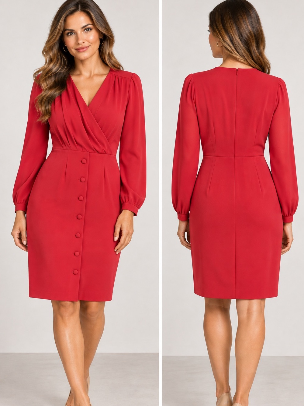 NWOT Vintage Liz Claiborne Wrap Pencil Dress